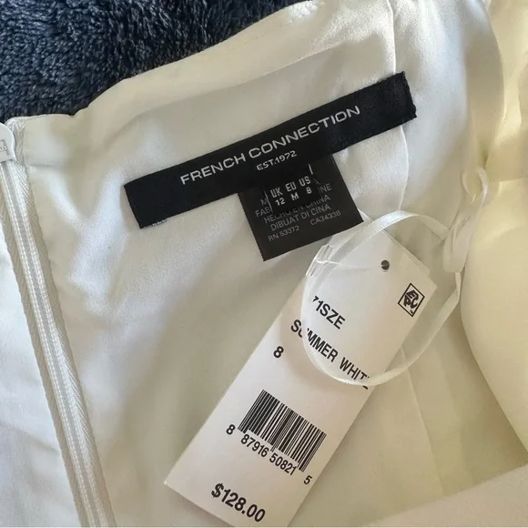 NWT French Connection Whisper Faux Mini Dress - Picture 6 of 9